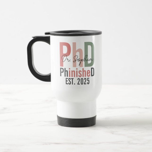 Personlig PhD-avgång PhinisheD Ny Dr Resemugg (Vänster)