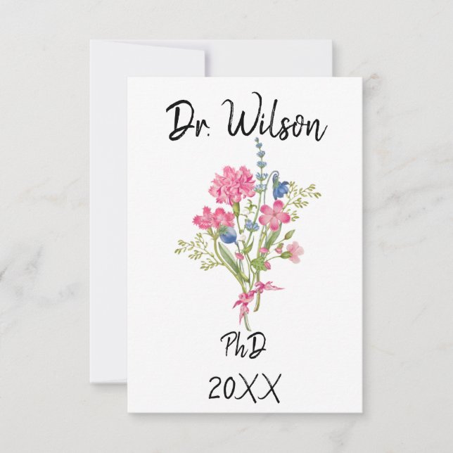 Personlig Phd Card, doktor Studenten (Framsida)