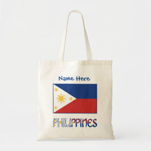 Personlig Philippines och filippinsk flagga Tygkasse