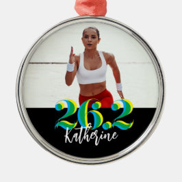 Personlig Photo 26.2 Marathon Running Julgransprydnad Metall