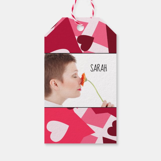 Personlig Photo "50 and Fabulous" Gift-Märkre Presentetikett (Baksidan)