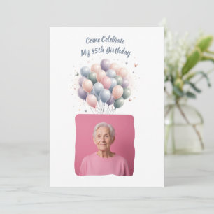 Personlig Photo 85 Years Anpassningsbar Inbjudningar
