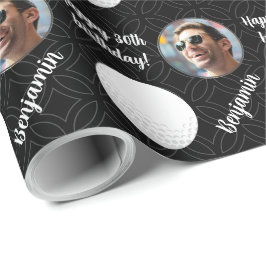 Personlig Photo Age Sport Golf Birthday Presentpapper