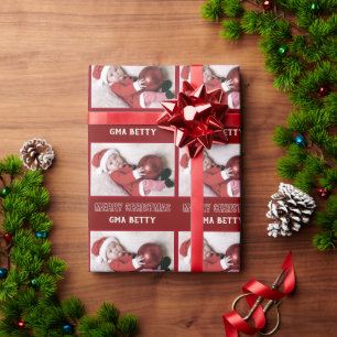 Personlig Photo and Namn Wrapping Papper Presentpapper