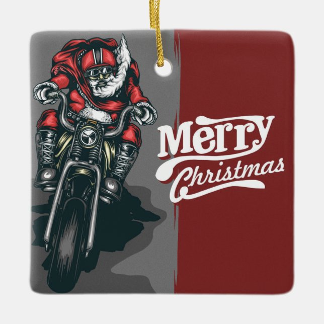 Personlig Photo and Text Anpassningsbar jul Julgransprydnad Keramik (Framsida)