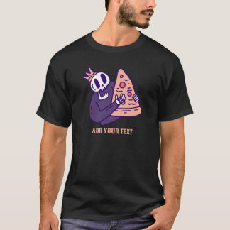 Personlig Photo and Text Black T Shirt