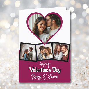 Personlig Photo and Text Valentine Day Kort