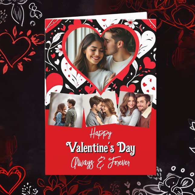 Personlig Photo and Text Valentine Day Kort (Skapare uppladdad)