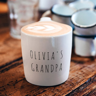 Personlig Photo Anpassningsbar Gift for Grandpa Espressomugg