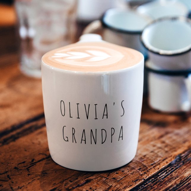 Personlig Photo | Anpassningsbar Gift for Grandpa Espressomugg (Skapare uppladdad)