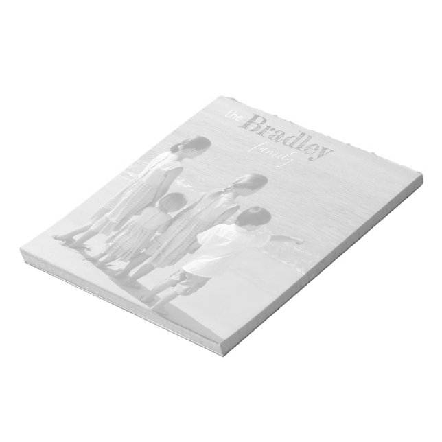 Personlig Photo Anteckningsblock 5,5 x 6-tums fami (Roterad)