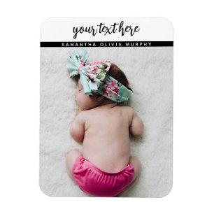 Personlig Photo Baby Kärlek & Namn Memorials Magnet