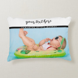 Personlig Photo Baby Kärlek & Namn Memorials Prydnadskudde