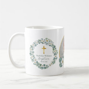 Personlig Photo Baptism Mugg Religiösa Keepsak