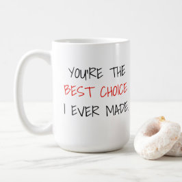 Personlig Photo Best Choce - Monogram Kaffemugg