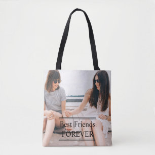 Personlig Photo Best Friends For Tote-tagg Tygkasse