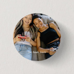Personlig Photo Best Friends Forever Anpassningsba Knapp