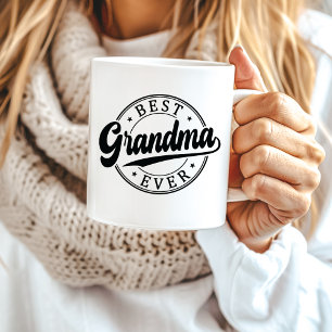 Personlig Photo Best Grandma Aldrig Gift Kaffemugg