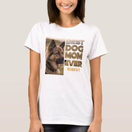 Personlig Photo Best hund mamma någonsin T Shirt