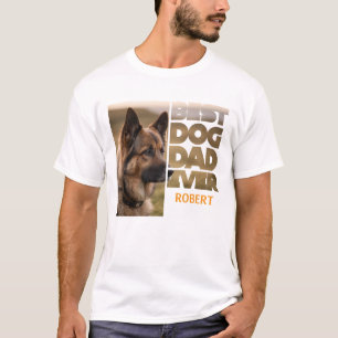 Personlig Photo Best hund pappa någonsin T Shirt