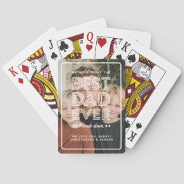 Personlig Photo Best Pappa någonsin Casinokort