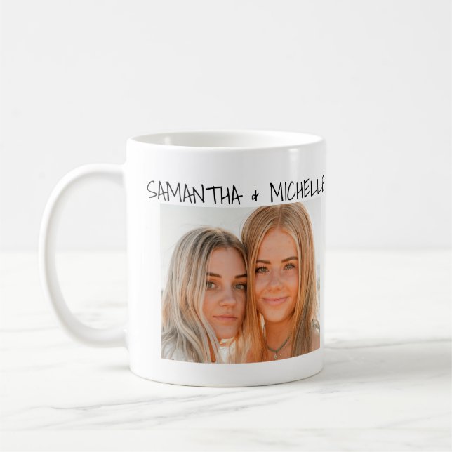 Personlig Photo Besties Kaffemugg (Vänster)