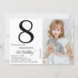 Personlig Photo Birthday Kids Boy Girl Party Inbjudningar