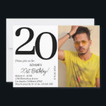Personlig Photo Birthday Kids Boy Girl Party Inbjudningar<br><div class="desc">Personlig Foto Birthday Kids Boy Girl Party Underbar för födelsedag kan vara personlig med den ålder du vill ha För ung och gammal. Skapa varaktiga minnen på din födelsedagskalas med det klassiska födelsedagsfest inbjudan! Med ett stort fet serif-teckensnitt som visar siffran "20", ett foto av födelsedagspojken/flickan och en modern mall...</div>