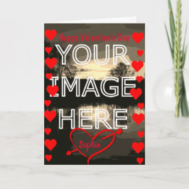 Personlig Photo Blank Valentine Day Card Kort