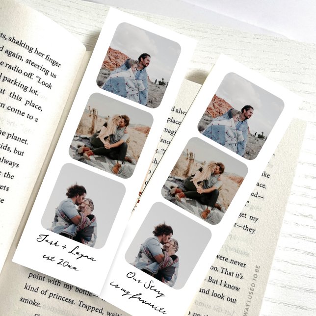 Personlig Photo Booth Bookmark Litet Visitkort (Skapare uppladdad)
