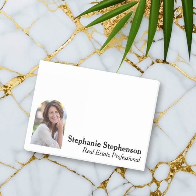 Personlig Photo Business Arched Ram Post-it Block (personalized custom photo post-it notes)