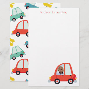 Personlig Photo Cars Stationery Brevpapper