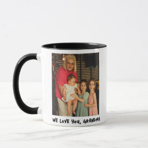 Personlig Photo Coffee Mugg, Anpassningsbar Grandm Mugg