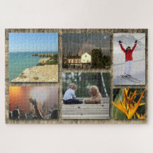 Personlig Photo Collage Anpassningsbar Jigszle Puz