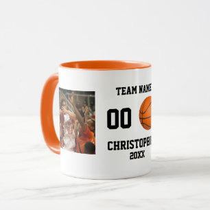 Personlig Photo Collage Basketball Mugg