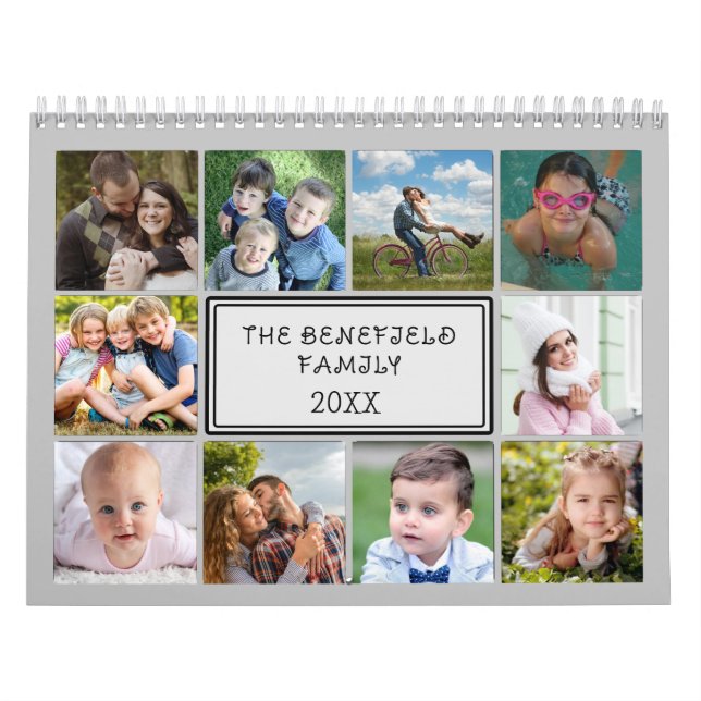 Personlig Photo Collage Calendar Kalender (Omslag)