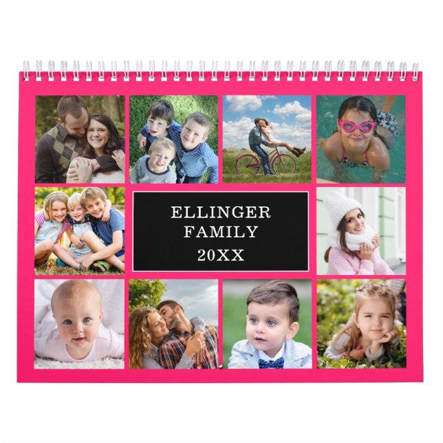 Personlig Photo Collage Calendar Kalender (Omslag)
