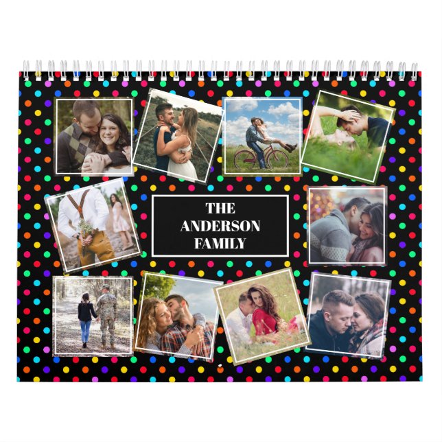 Personlig Photo Collage Calendar Kalender (Omslag)
