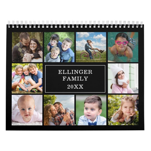 Personlig Photo Collage Calendar Kalender (Omslag)