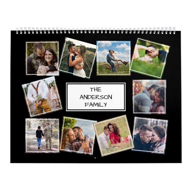 Personlig Photo Collage Calendar Kalender (Omslag)