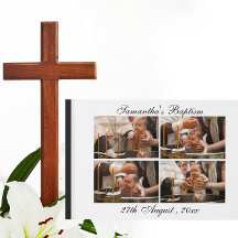 Personlig Photo Collage Christening Baptism