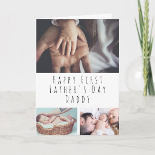 Personlig Photo Collage First Fars dag Card Kort