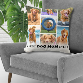 Personlig Photo Collage Hund Mamma Kudde