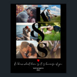 Personlig Photo Collage KÄRLEK Gift Anpassningsbar Poster<br><div class="desc">Personlig Photo Collage KÄRLEK Gift Anpassningsbar Text</div>