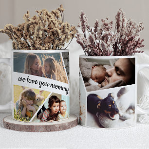 Personlig Photo Collage Kärlek Mamma Family Kaffemugg