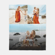 Personlig Photo Collage Kärlek You Fleece Blanket