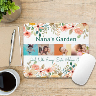 Personlig Photo Collage Nana Grandmas Garden Musmatta