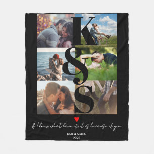 Personlig Photo Collage Newlyged Gifts par Fleecefilt