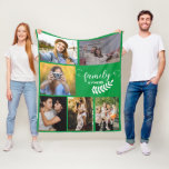 Personlig Photo Collage, vacker Grönt i familjen Fleecefilt<br><div class="desc">Personlig Photo Collage, vacker Grönt Fleece Blanket. Det är en grön filt som är anpassade och som kan ändras till vilken helgdag som helst färg eller färg som helst för att få en personlig. Skapa din egen unika fotofilt för familj, vänner och familjetema hemdekanter. Foto på anpassningsbarna bilder med brev...</div>