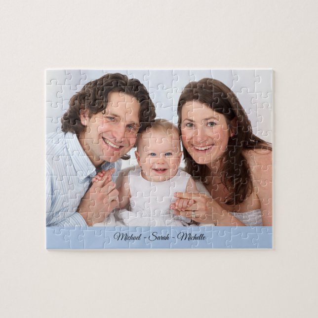 Personlig Photo Custom Name Jigszawa Puzzle Pussel (Horisontell)